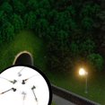 thumbnail image 3 of yingyy Model Railway Lamp Outdoor 1:87 Scale Streetlight Building LED Park Light Garden Yard Building Layout Decorations Type A Gray 1Set, 3 of 6