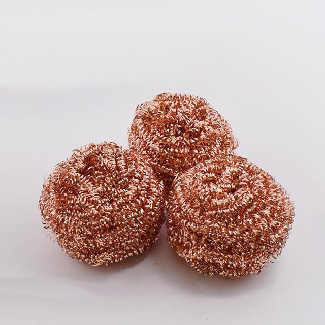3x Copper Metal Wire Sponge Ball Iron Tip Nozzle Cleaner Slag Remover Tool