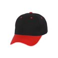 thumbnail image 1 of Casquette de Baseball Bicolore Ajustable, Noir Rouge, 1 of 2