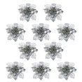 thumbnail image 1 of Agiferg Christmas Tree Ornaments Christmas Simulation Flower Xmas Ornament 10Pcs, 1 of 2