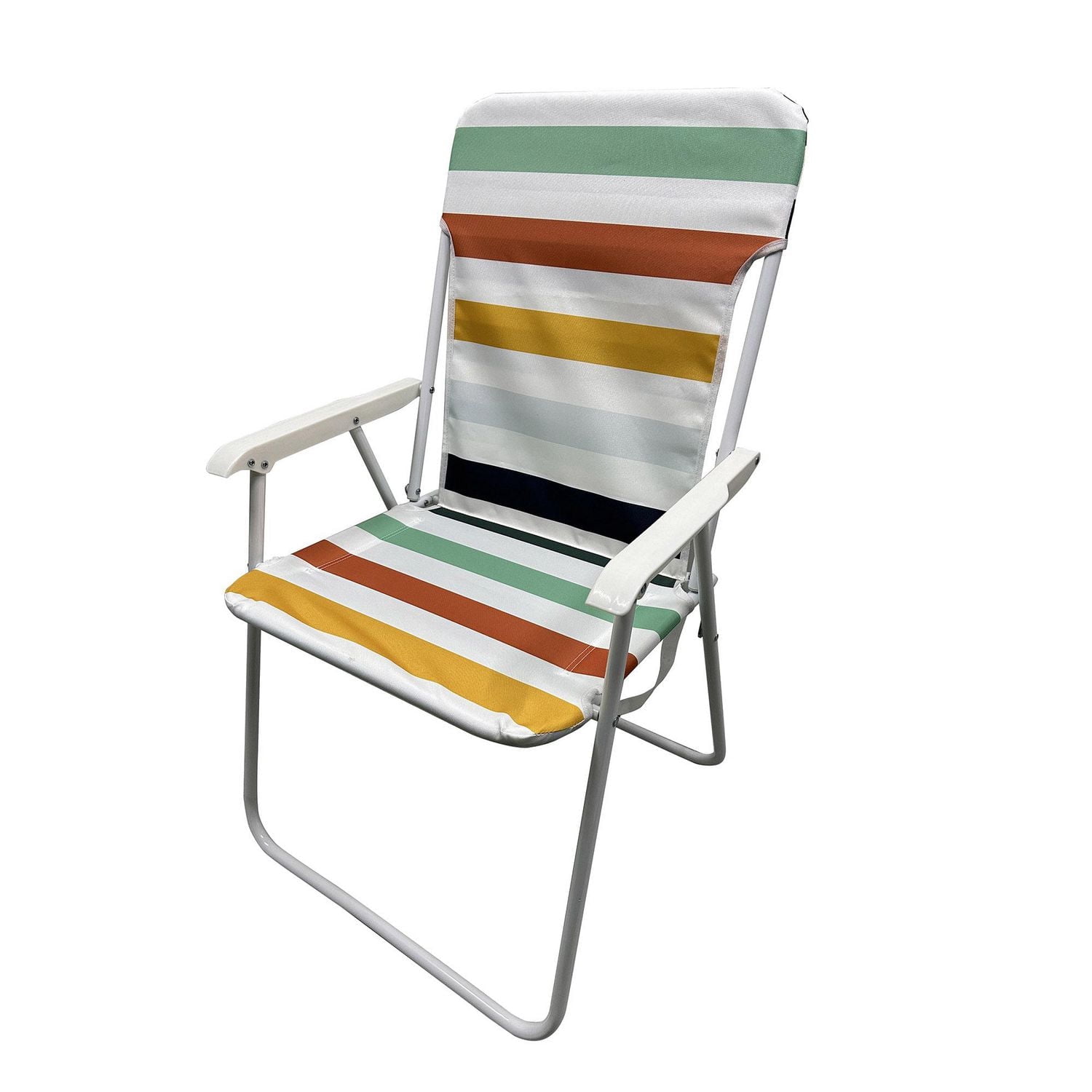 Chaise pliante de plage Mainstays, rayures multiples