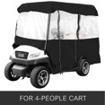 thumbnail image 3 of Housse de Voiturette de Golf pour 4 Passagers, Enceinte de Conduite, Imperméable, Porte à Enroulement pour Personne, 3 of 9