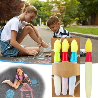 Craies De Trottoir Relaxdays – Lot De 24 – 6 Couleurs – 9 Cm De Long, 0,9 Cm De Diamètre – Pour Tableau Ou Sol – Dès 3 Ans