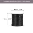 thumbnail image 2 of Unique Bargains Beading Thread Bracelet Weave Bead Craft Cord 0.5mm 159M/Roll (173-Yards) Decorative String, Black, 2 of 7