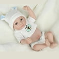 thumbnail image 4 of Realistic Reborn Doll 10 Inch Lifelike Handmade Soft Body Toy Reborn Baby Boy, 4 of 8