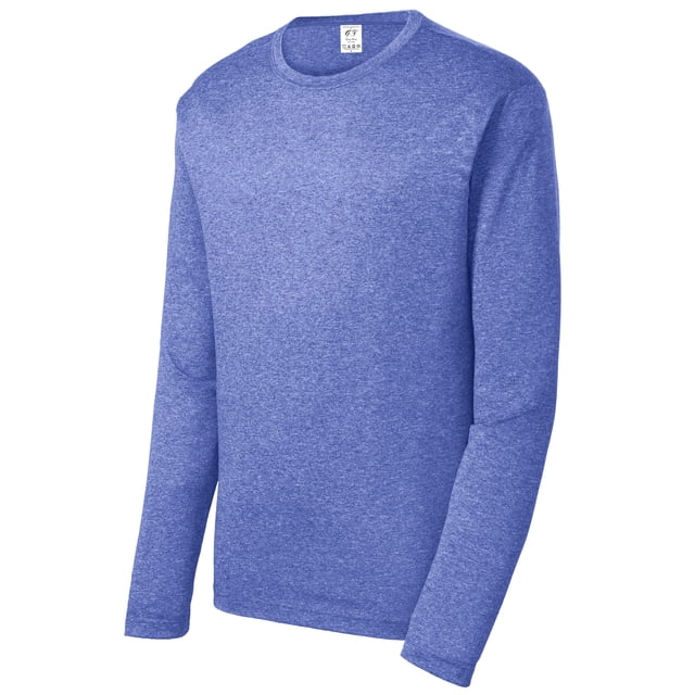 Gravity Threads Chandail Chiné à Manches Longues pour Hommes - True Royal - Grand