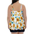 thumbnail image 4 of HAWEE Womens Plus Size Tankini Swimsuits with Shorts Two Piece Bathing Suit Floral Printed Swimwear, 4 of 4