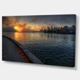 thumbnail image 2 of Tranquil Vancouver Downtown View - Extra Large Landscape Canvas Art Print, 2 of 4