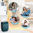 thumbnail image 3 of Electric Space Heater,1200W Energy Efficient Space Heaters for Indoor Use,Two-Speed Portable Heater Fan for Office with Adjustable,Overheating Protection,Dumping shutdown, 3 of 7