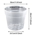 thumbnail image 3 of REK Transparent Nursery Flowerpot 5 Packs Transparent Flowerpot Suitable For Indoor And Outdoor Universal Flowerpot, 3 of 7