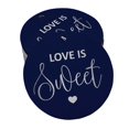 thumbnail image 1 of Inkdotpot 100 Pack Real Silver Foil Paper Tag Love Is Sweet Wedding Favor Hang Tag, 1 of 6
