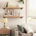 thumbnail image 4 of Home Expert 6 Inch Black Industrial Pipe Floating Clothing Rack Wall Mounted, Heavy Duty Garment Rack for Hanging Clothes, Multi-, 4 of 7