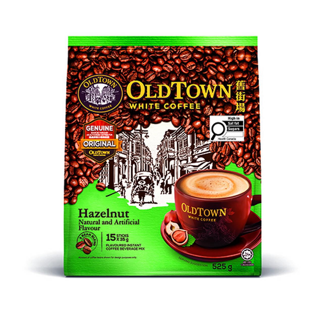 Old Town White Coffee 3-in-1 Hazelnut Flavor Instant Coffee 474g