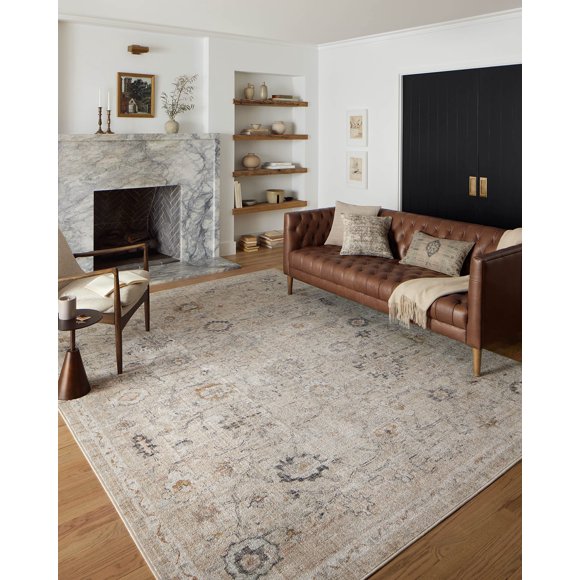 Loloi II Monroe Collection MON-04 Natural/Multi 5-3" x 7-9" Area Rug