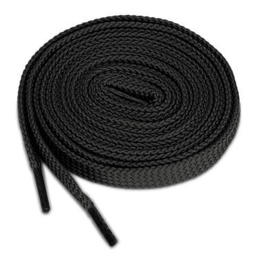 INSPIRE CHIC Unisexe 2 Paires Double Couche Lacets Creux Lacets Plats Noir 120cm / 47.24 Pouces