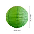 thumbnail image 3 of Paper Lanterns Green Paper Lanterns 30x30cm Traditional Solid Color Lampshade for Spring Courtyard Decoration 1Pcs JASKFLY, 3 of 8