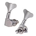 thumbnail image 2 of String Tuning Peg Tuner Sealed Machine String Bass Machine Head Tuners Electric Tuning Peg Machine Head Button for Bass Part Silver 2L2R, 2 of 9