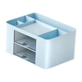 thumbnail image 3 of veasfak Organizer Pencil Storage Box with Drawers Multifunctional for Home Decor Desktop Blue, 3 of 9