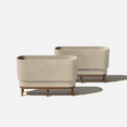thumbnail image 1 of Veradek Demi Series Raised 30" Long Plastic-Stone Planter, 1 of 8