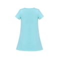 thumbnail image 2 of Robe T-Shirt Fille Jupe Évasée Pompon Poisson à Pois Plage Bouffante Manches Courtes 7 Ans, 2 of 5