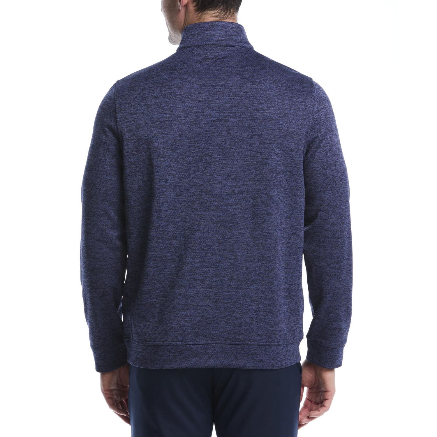 Ben Hogan Performance Men's Long Sleeve Quilted Mini Argyle 1/4 Zip