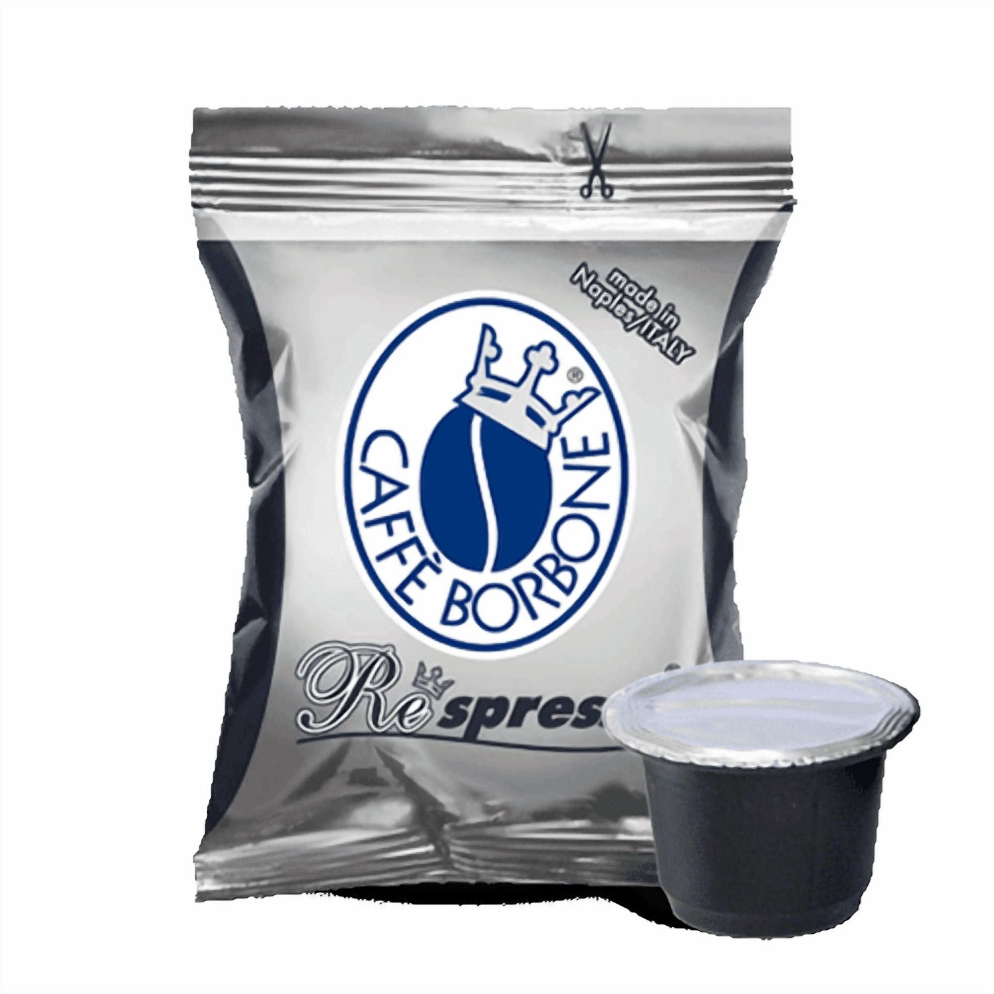 Caffe Borbone capsules (compatible with Nespresso® OriginalLine machines) - 50-pack - Black/Nera pods - (Intensity 10/10)