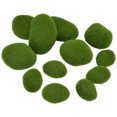 thumbnail image 3 of Small Middle Big Moss Rock 12 Pcs Artificial Moss Stones Moss Ball Small Middle Big Moss Rock Green Moss Balls Decorative Simulation Moss For Flower Pot Garden, 3 of 8