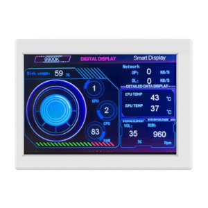 3.5 1 cm IPS Moniteur d'affichage des ordinateurs Moniteurs CPU GPU Sous-écran de surveillance ABS Appui au logement DIY Thème Édition de la mise à jour du logiciel libre