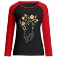 thumbnail image 3 of CEHVOM Imprimé de la Saint-Valentin pour Femmes, Col Rond Décontracté, Manches Longues, Chandail Molletonné à Enfiler, Hauts, Chemise, Blouse, 3 of 3
