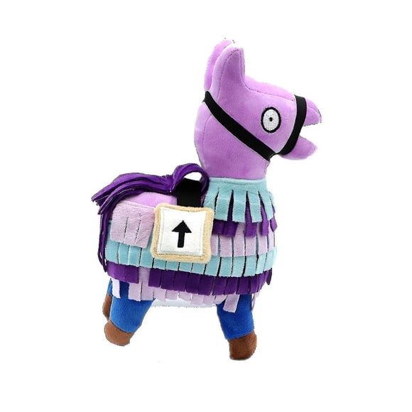 Fortnite Llama Plush Toy Figurine Poupée - 14 Po Mouton Violet Renne de Noël Animal en Peluche Doux Cadeau