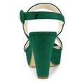 thumbnail image 3 of BLISSFUL STEP Women's Slingback Platform Chunky Heeled Sandals, 3 of 6
