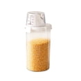 thumbnail image 4 of Food Grade Plastic Kitchen Storage Container - Airtight Insect-Proof Cereal Bin with Transparent Window, Large Capacity Rice/Flour Storage Box for Pantry Organization(4.3x3.9x9.3 in), 4 of 7