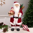 thumbnail image 1 of Northlight Standing Santa Claus with Teddy Bear Christmas Figure - 24", 1 of 6