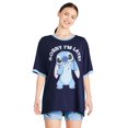 thumbnail image 1 of Disney Women's Stitch Pajama 2-Piece Set, 1 of 3