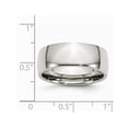 thumbnail image 3 of Mens Chisel 8mm Stainless Steel Polished Wedding Band Ring, 3 of 6