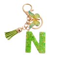 thumbnail image 1 of Visland 2 Pcs Initial Letter Keychains Green Butterfly Pendant Keychain Set Exquisite Relief Alphabet Keychain Pendant for Best Friend Mom Daughter Granddaughter Grandma, 1 of 8