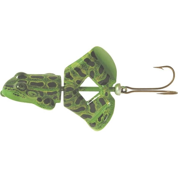 Rebel T460 Buzz'N Frog Topwater Bait, 2 1/2", 1/2 oz, Green Bullfrog, Floating