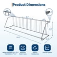 thumbnail image 2 of Support de Plancher pour Vélo en Acier Robuste – Support Autoportant Enduit de Poudre avec Fini Résistant aux Intempéries, outil-Free Assembly, Rangement Simple Ou Double Côté – Idéal pour Garage, Cour Ou Événements – Noir Ou Gris, 2 of 7