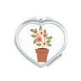 thumbnail image 1 of Fleur en Pot Miroir Simple Cœur Portable Poche Maquillage, 1 of 3