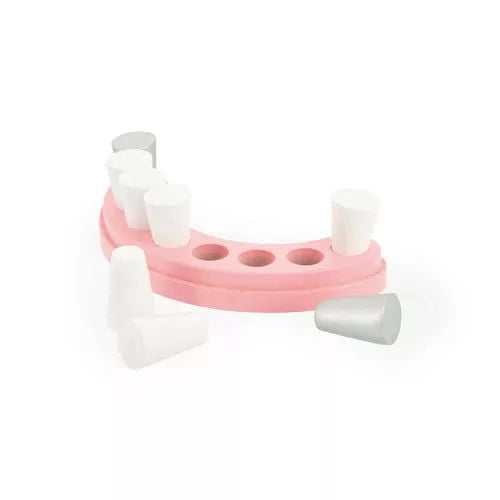 Janod - Dentist's Case - Pretend Play Occupational Toy - 9 Wooden and Cardboard Accessories Included - Boosts The Imagination - Water-Based Paints - 3 Years +