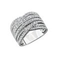thumbnail image 1 of 1,50 Ct T.p. Rond Véritable Diamond Superbe Alliance Éternité pour Femmes en Platine Massif 950 Taille 3,5, 1 of 7