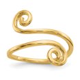 thumbnail image 1 of Bague d'Orteil à Spirale en Or Jaune 14 K, 1 of 4