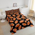 thumbnail image 4 of Erosebridal Brown Rugby Comforter Sets Toddler Size, American Football Comforters & Duvets, Ball Game Decor, Reversible 2 Pieces, 4 of 7