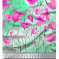 thumbnail image 3 of oneOone Polyester Lycra Fabric Leaves & Flower Panel Print Fabric By Yard 56 Inch Wide, 3 of 3
