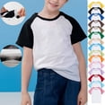 thumbnail image 1 of Feancey T-shirts pour Garçons Filles Manches Courtes Été Mignons T-shirts Coton Décontracté Col Rond Hauts Doux Confortables T-Shirt pour Enfants Soldes d'Été Rouge Melon D\'eau 7 Ans, 1 of 10
