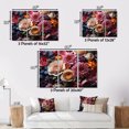 thumbnail image 4 of Designart Roses art Mural Encadré Décor, Roses art Mural Encadré, Rhapsodie des Roses, Rose Moderne art Mural Encadré Noir, Cadre Noir 32x16 Pouces, 4 of 5
