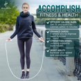 thumbnail image 3 of Honor Athletics 2.0 Beaded Jump Rope - Adjustable with Unbreakable Handles & Shatterproof Beads for Enhanced Fitness Training (White Rock), 3 of 6