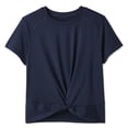 thumbnail image 1 of Athletic Works Girls' Front Knot T-Shirt, 1 of 2