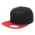 thumbnail image 1 of Lot de 4 Casquettes Snapback à Visière Plate Ajustables (Noir et Rouge), 1 of 2
