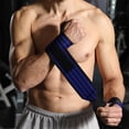 thumbnail image 1 of Czzoypi Weight Lifting Wrist Straps, Adjustable Gym Wrist Support Straps With Thumb Loop, Fitness Wrist Wraps For Weightlifting Boxing Tennis Strength Training Protection, Blue, 1 of 6